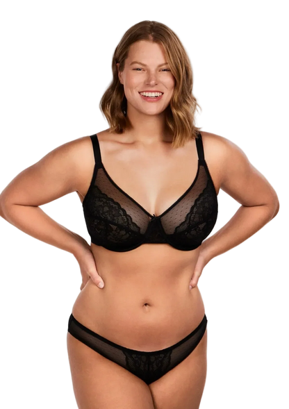 SCULPTD Bra: Full Coverage Lace Minimizer Bra