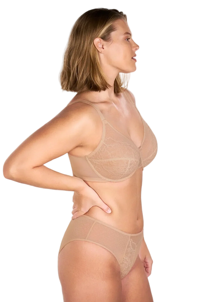 SCULPTD Bra: Full Coverage Lace Minimizer Bra